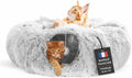 Tunnel Chat Rond XXL en Peluche Douce
