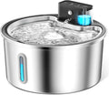 Fontaine à Eau Chat Sans Fil INOX 3,2L avec LED