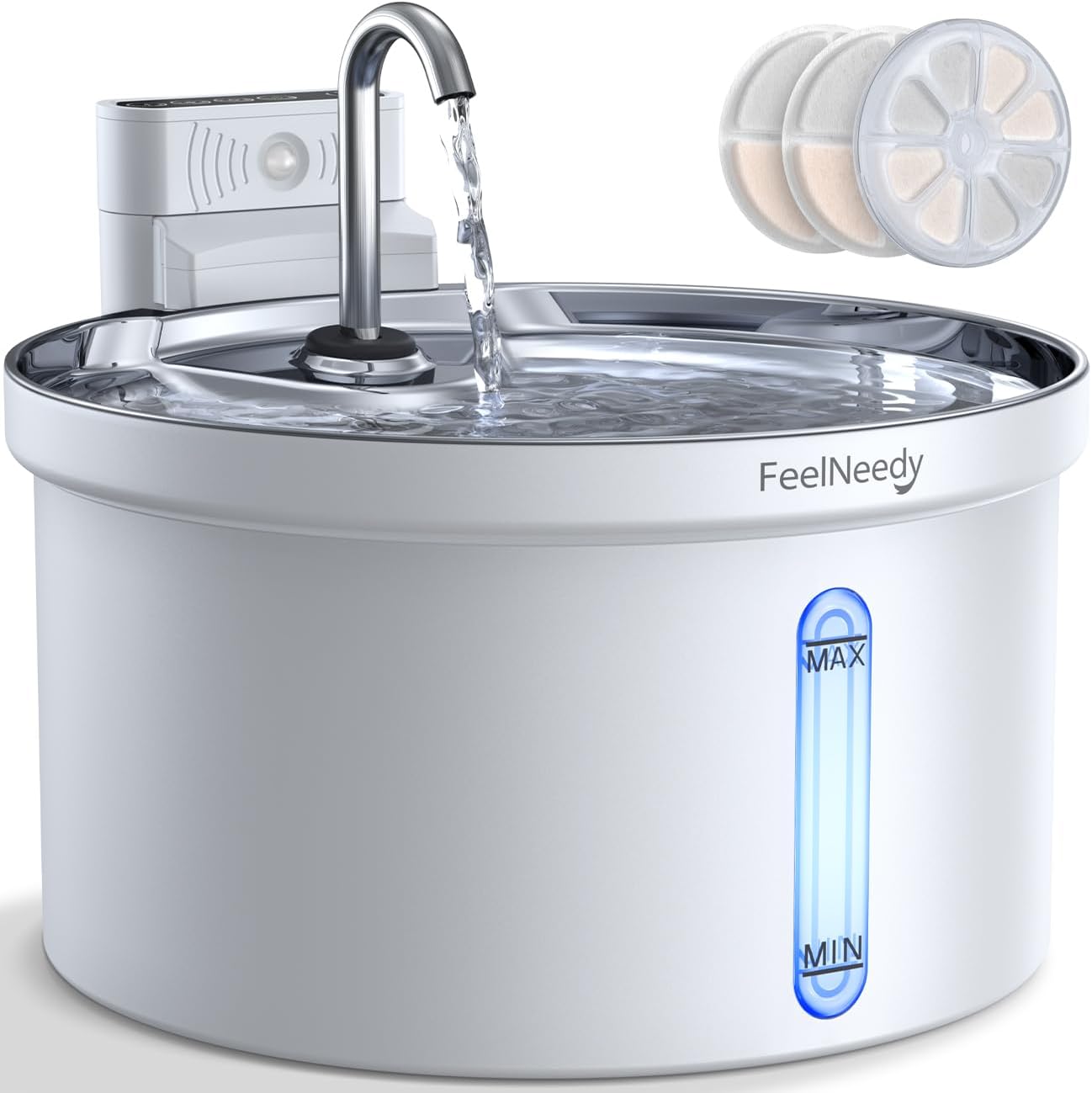 Fontaine à Eau Robinet pour Chat FEELNEEDY 3,5L