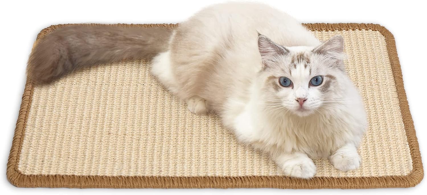 Tapis Griffoir pour Chat FUKUMARU, 50 x 30 cm Beige