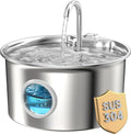 Fontaine à Eau Chat Inox Automatique 2,6L Silencieuse