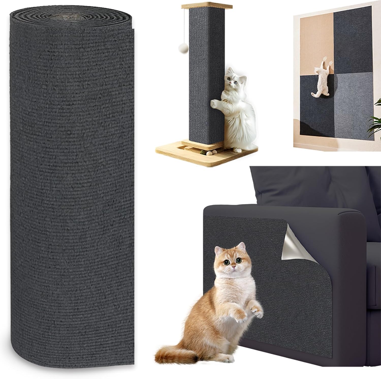 Tapis Griffoir Chat Canapé Anti Griffe 300x40cm