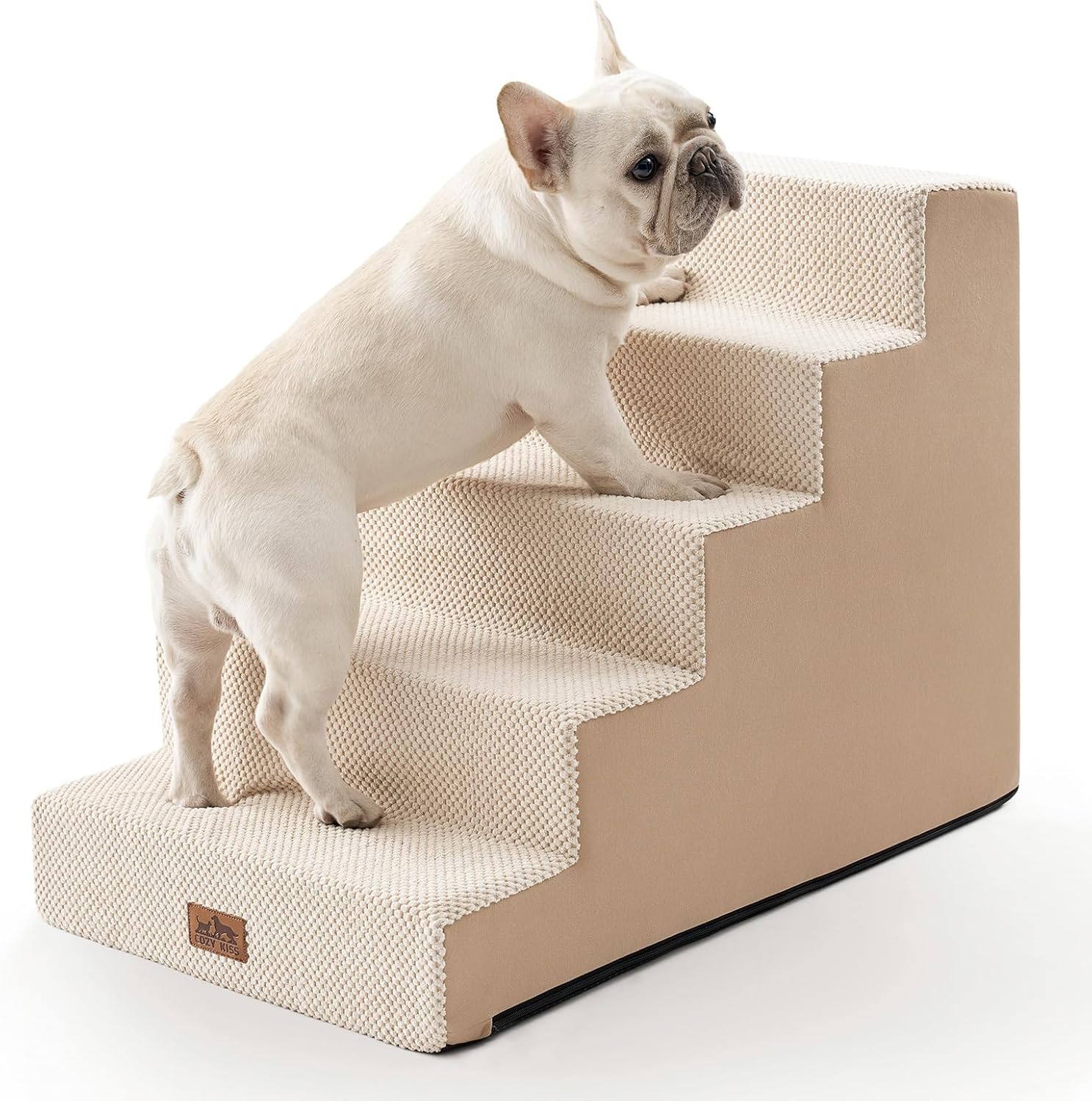 Escalier pour Animaux à 5 Marches, Large et Antidérapant