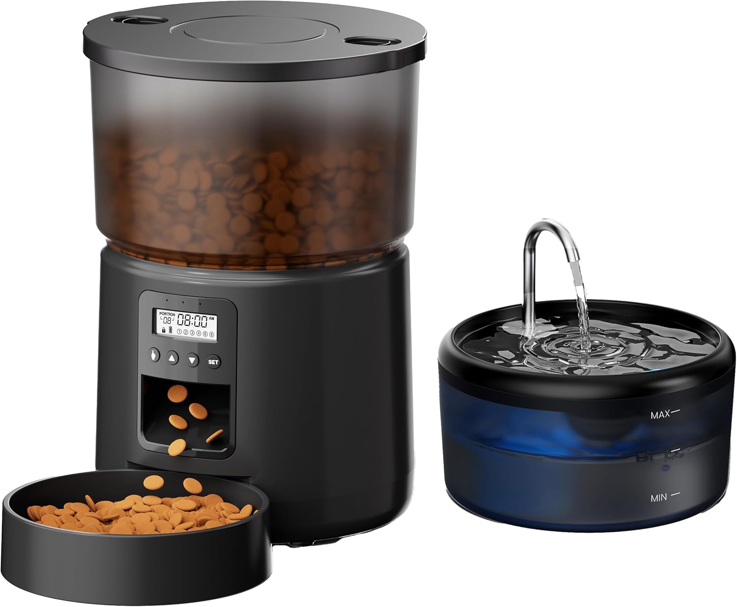 Distributeur Automatique de Croquettes et Fontaine à Eau