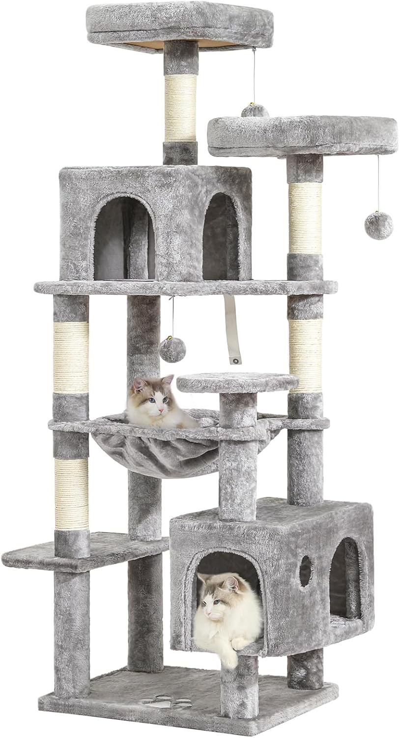 Grand Arbre à Chat Stable avec Hamac et Niches