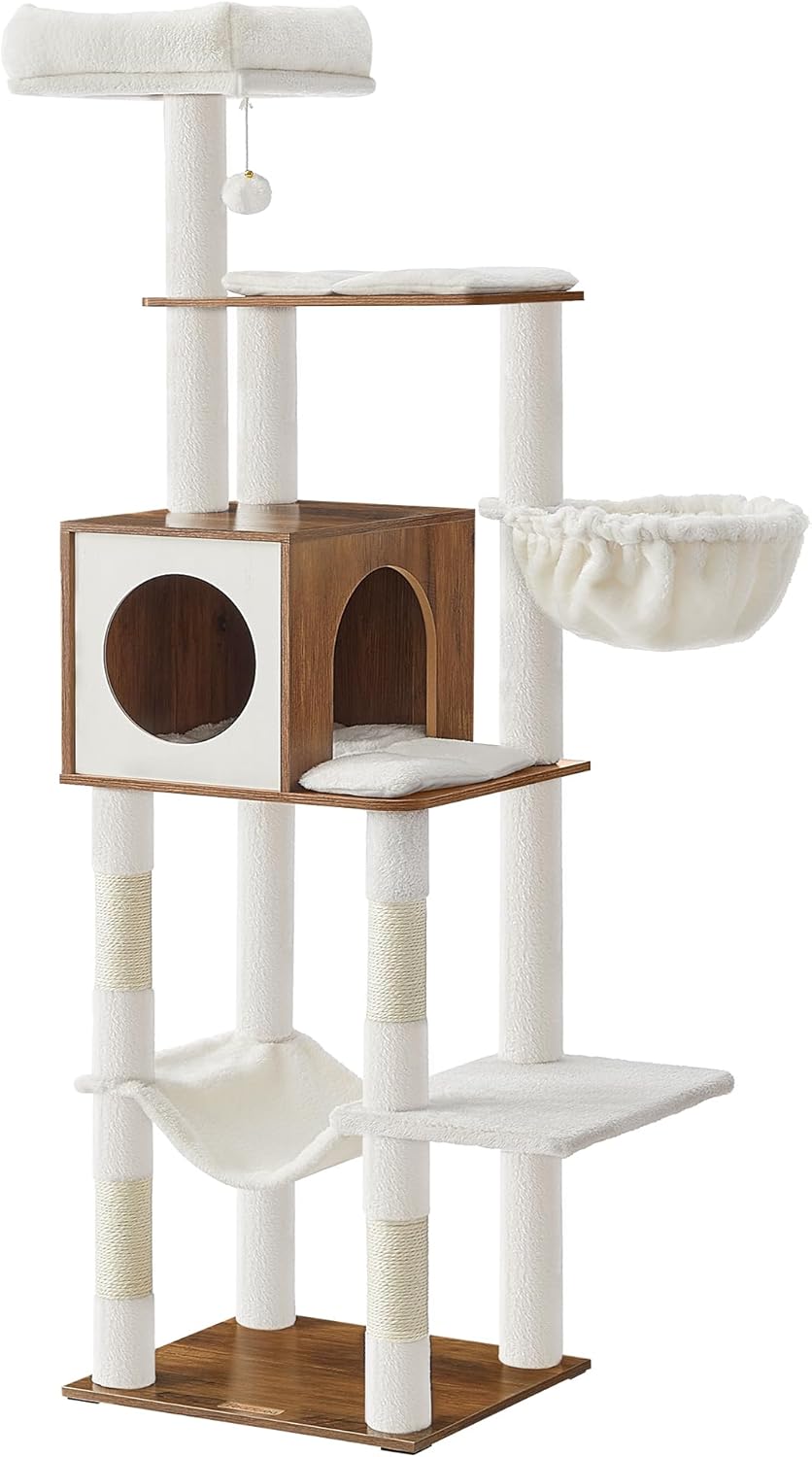 Tour de Jeux pour Chats Feandrea 165 cm Marron Miel