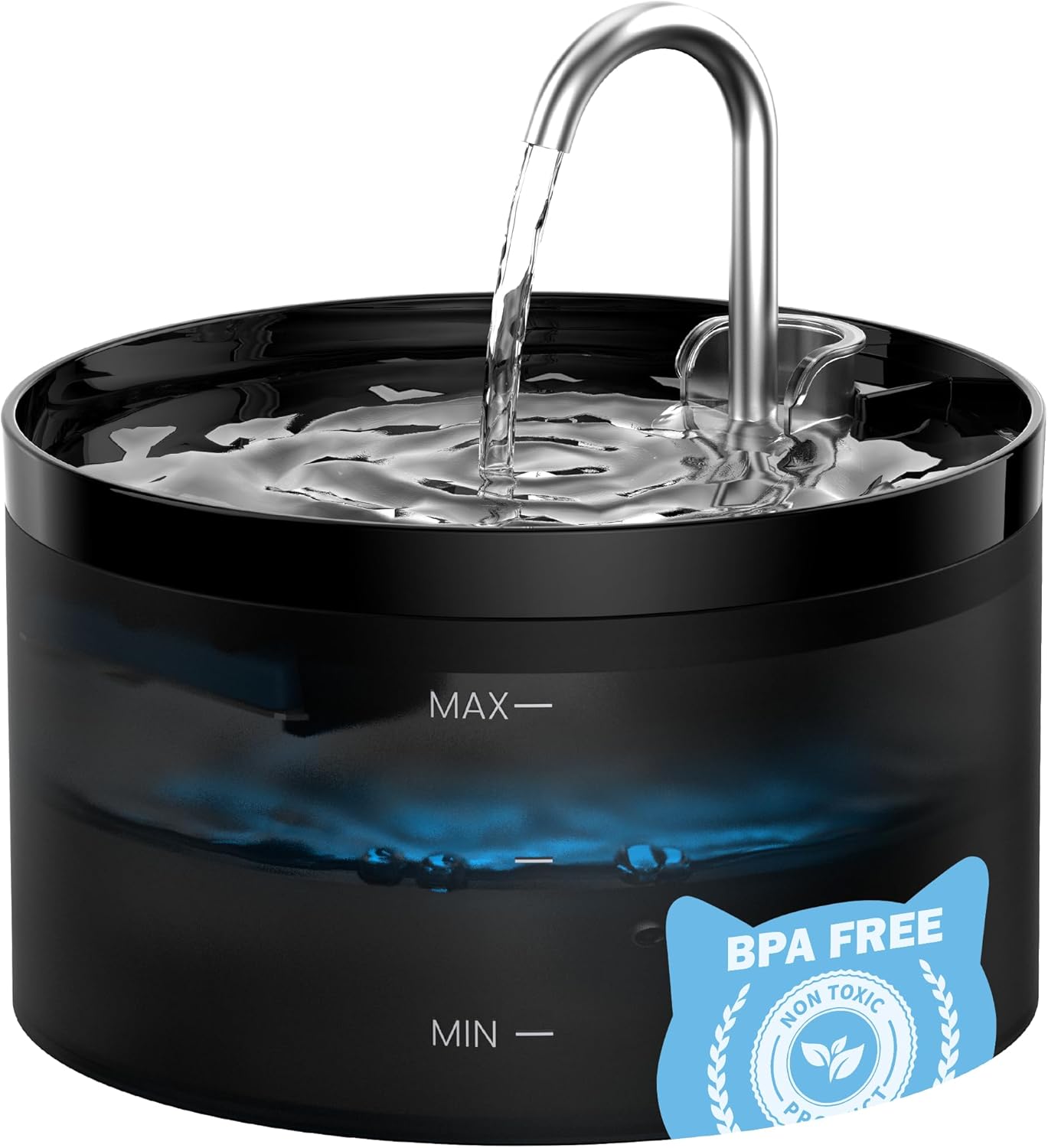 Fontaine à Eau Chat GIOTOHUN 2L avec Robinet Silencieux