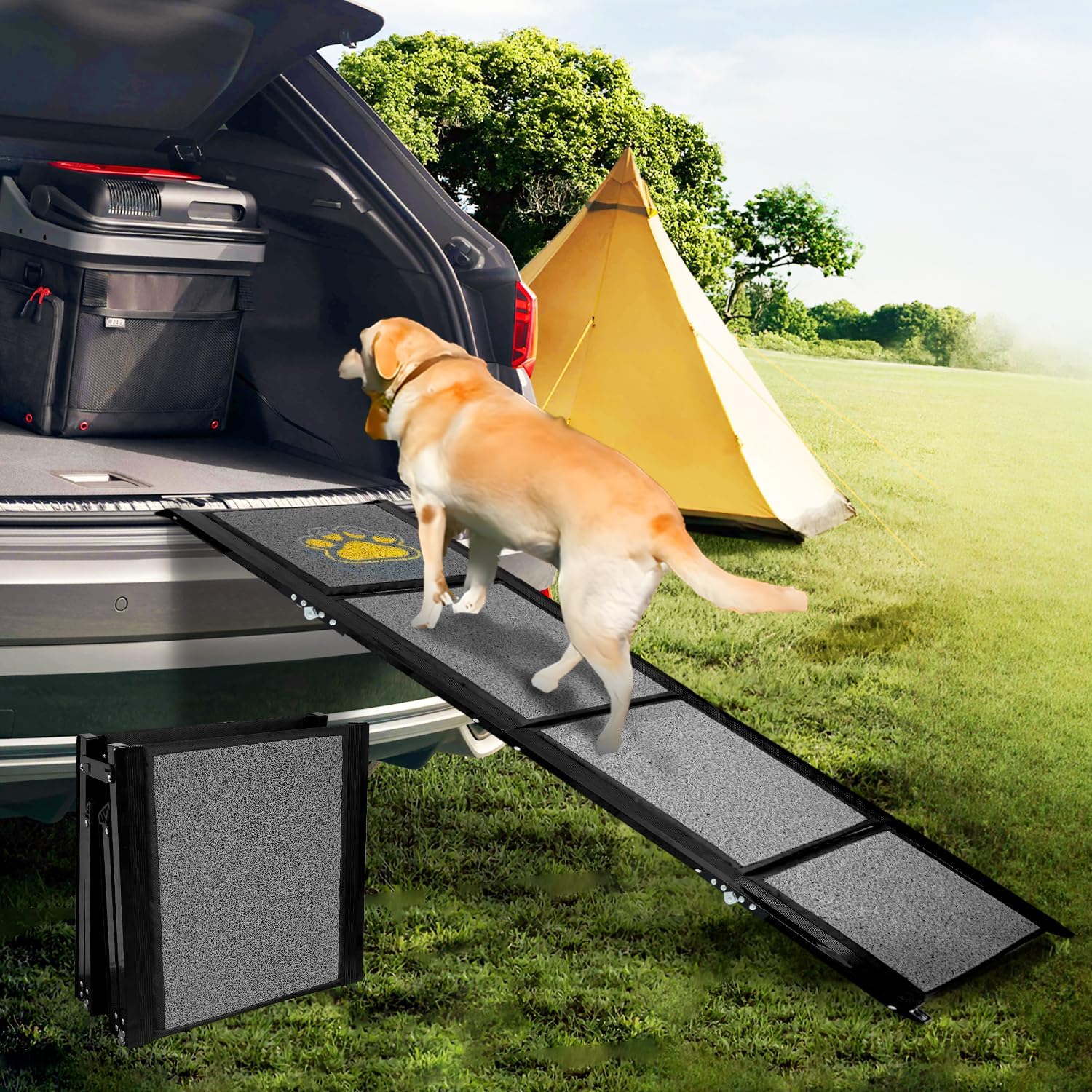 Rampe pliable pour chien 170 cm antidérapante