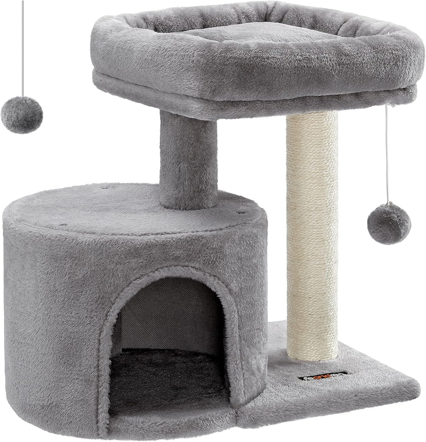 Tour à Chat Feandrea avec Poteau en Sisal Gris Clair